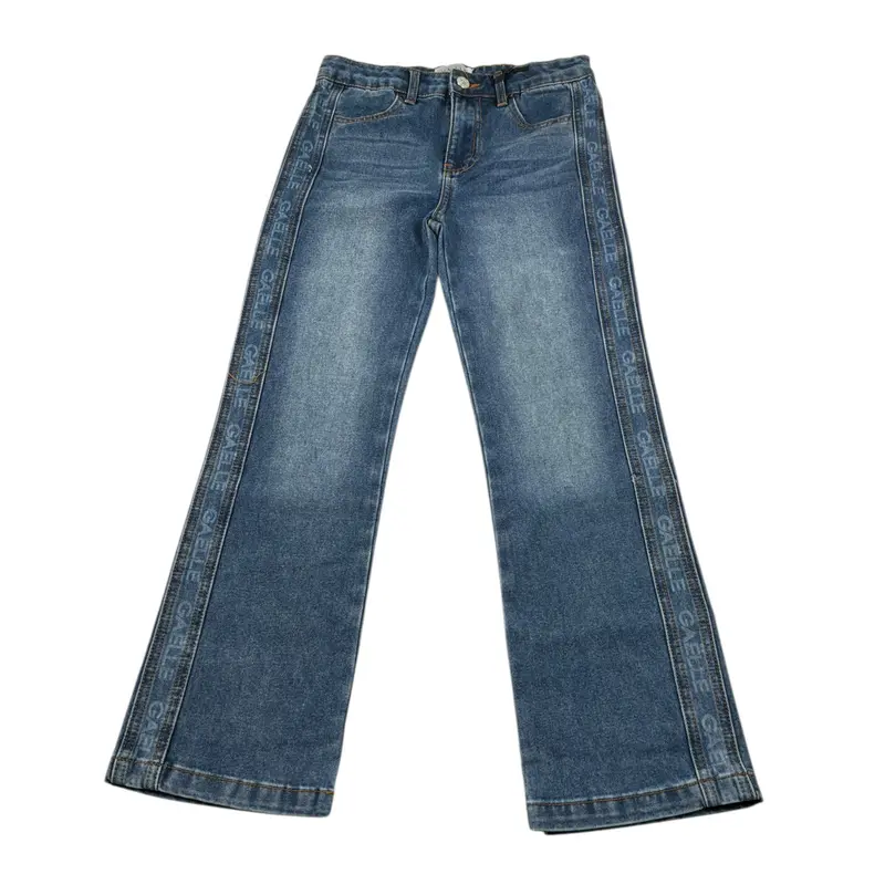 Gaelle Jeans tinta unita Modello Palazzo Blu per Bambina
