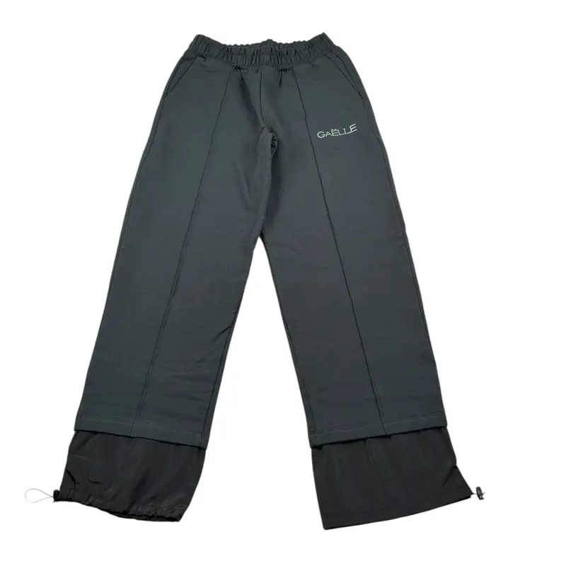 Gaelle Pantalone tinta unita Modello Palazzo Nero per Bambina