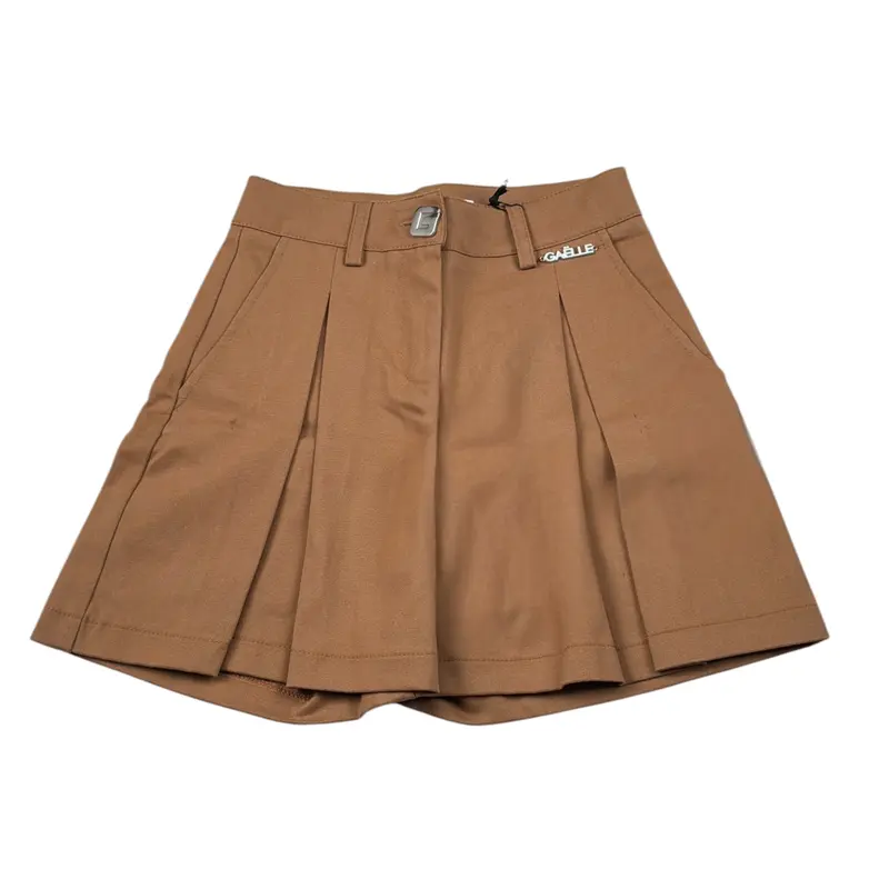 Gaelle Short tinta unita con Logo Cammello per Bambina