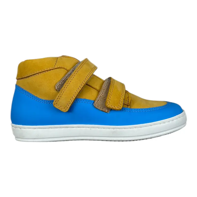 Gallucci Sneakers Bicolore con Lacci Senape per Bambino