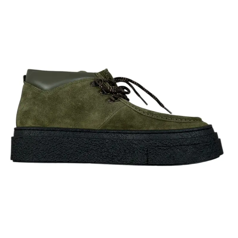 Gallucci Sneakers tinta unita con Suola Incontrasto Verde per Bambino