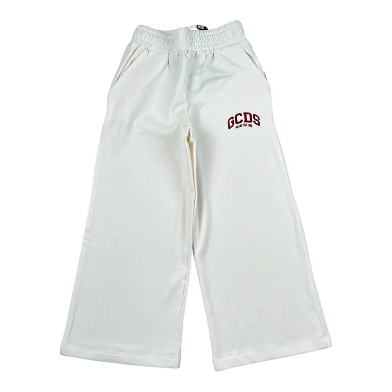 Gcds Pantalone Modello Tuta tinta unita Bianco per Bambina