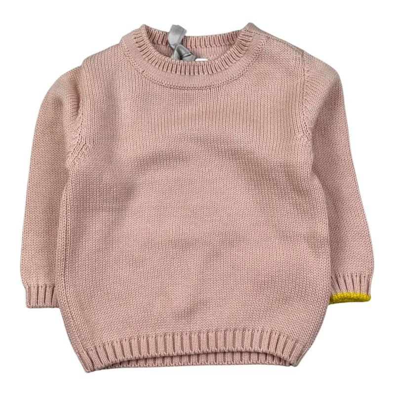 Gensami Maglia Girocollo tinta unita Rosa per Neonata