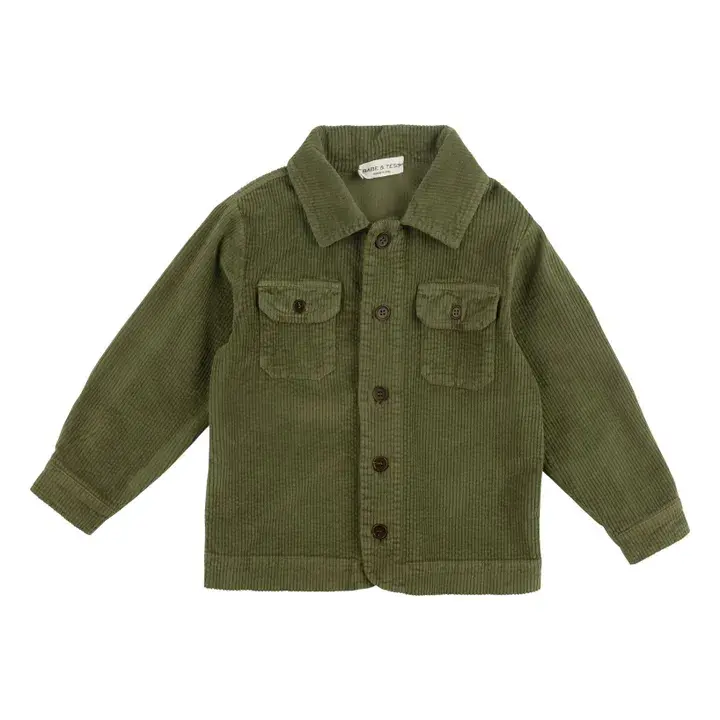 Giacca Camicia Olive