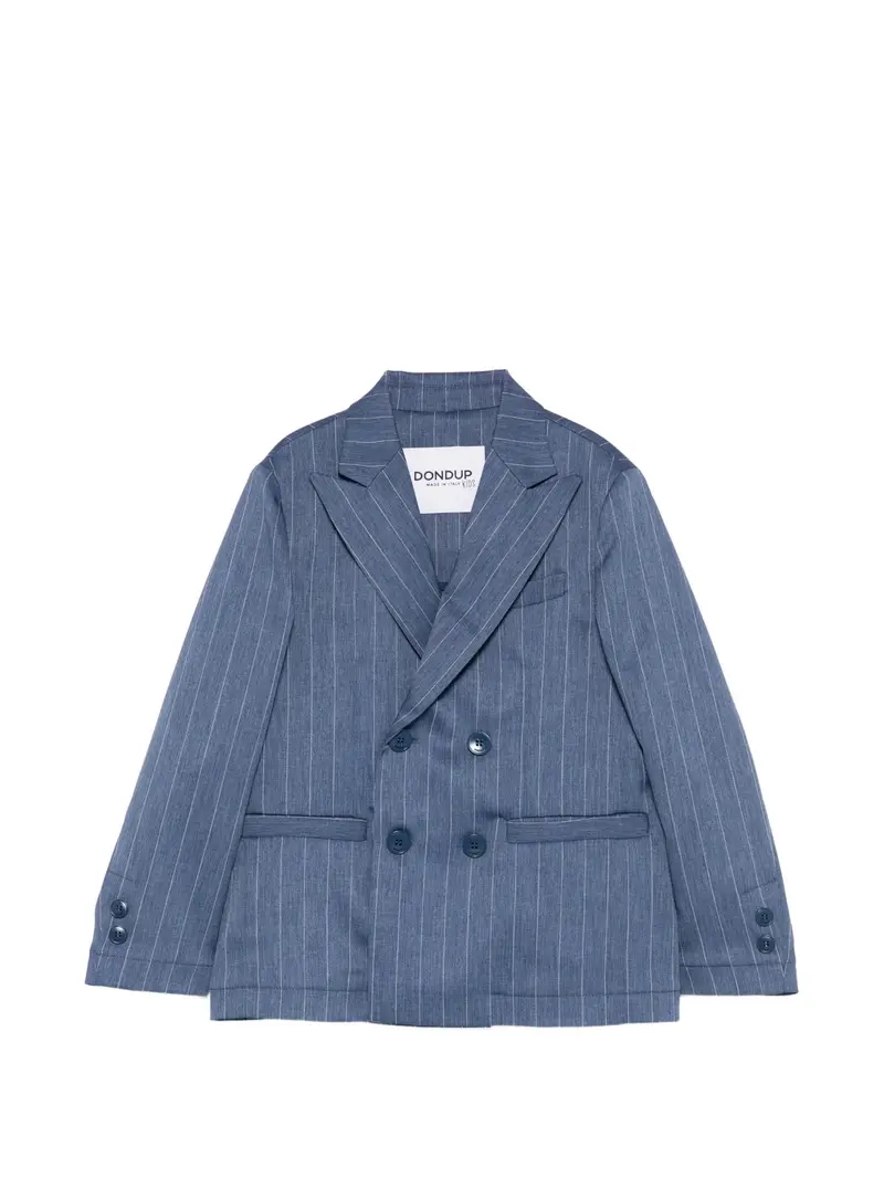 GIACCA DOPPIOPETTO GESSATO BLU DONDUP