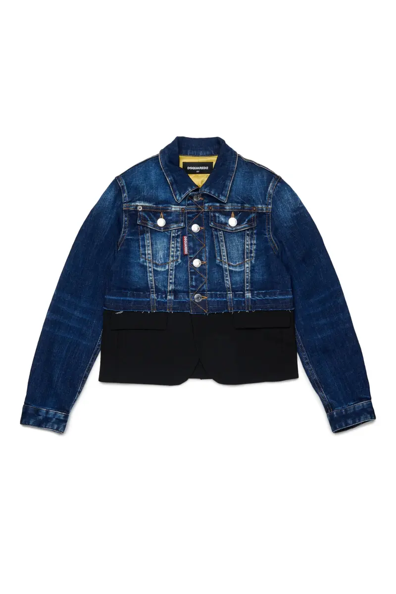 GIACCA IN DENIM CON EFFETTO BLAZER  DSQUARED2