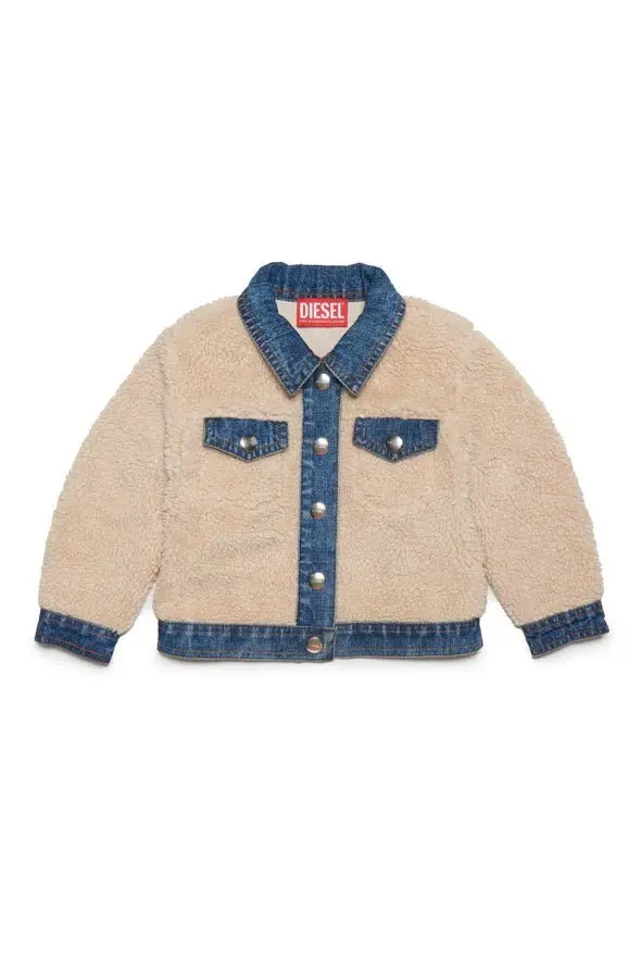 GIACCA IN DENIM E TEDDY DIESEL