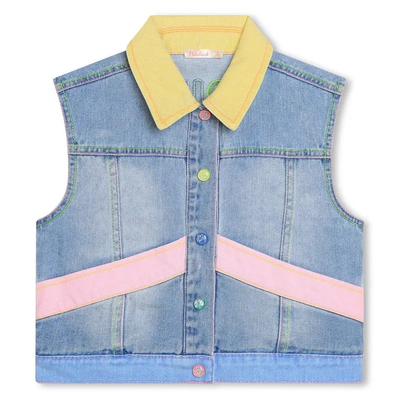 GIACCA SENZA MANICHE IN DENIM BILLIEBLUSH