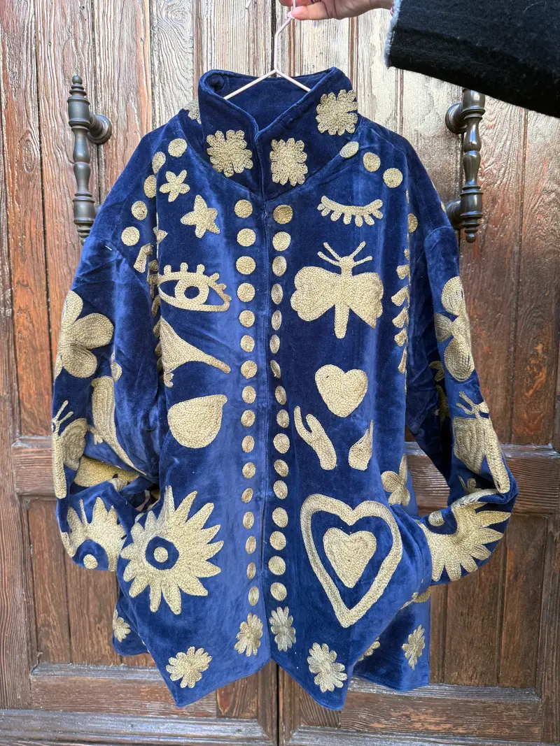 Giacca Suzani blu / gold