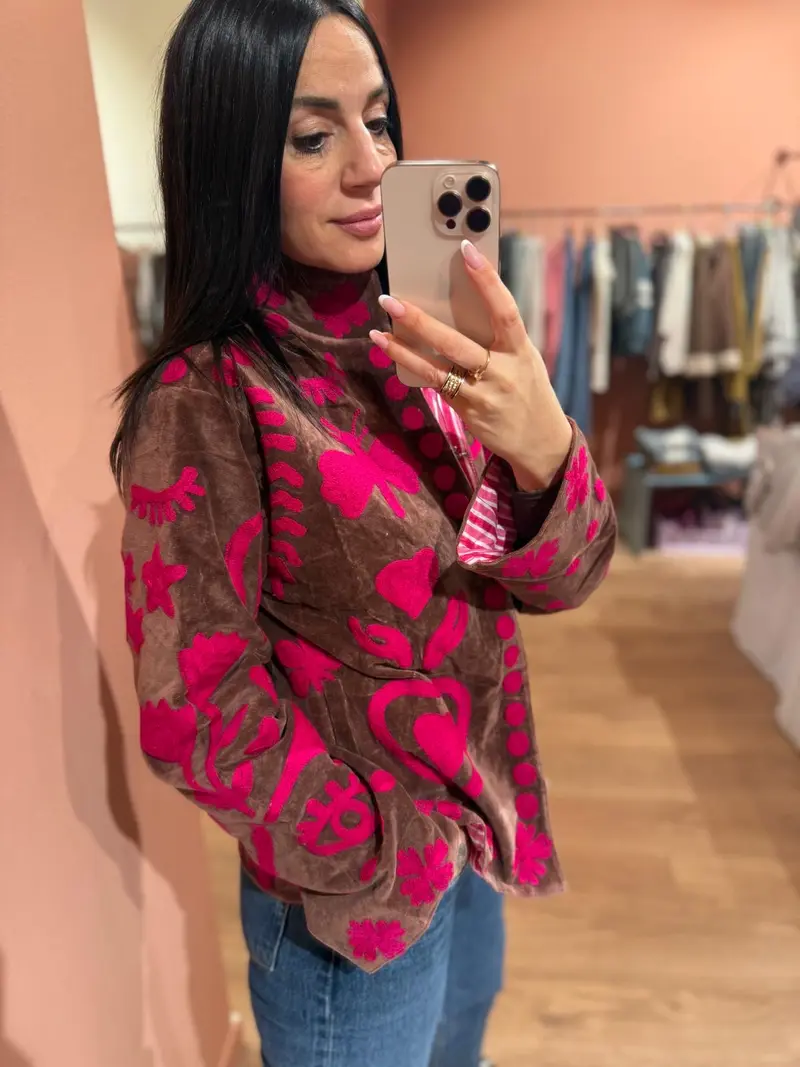 Giacca Suzani - Brown/fucsia