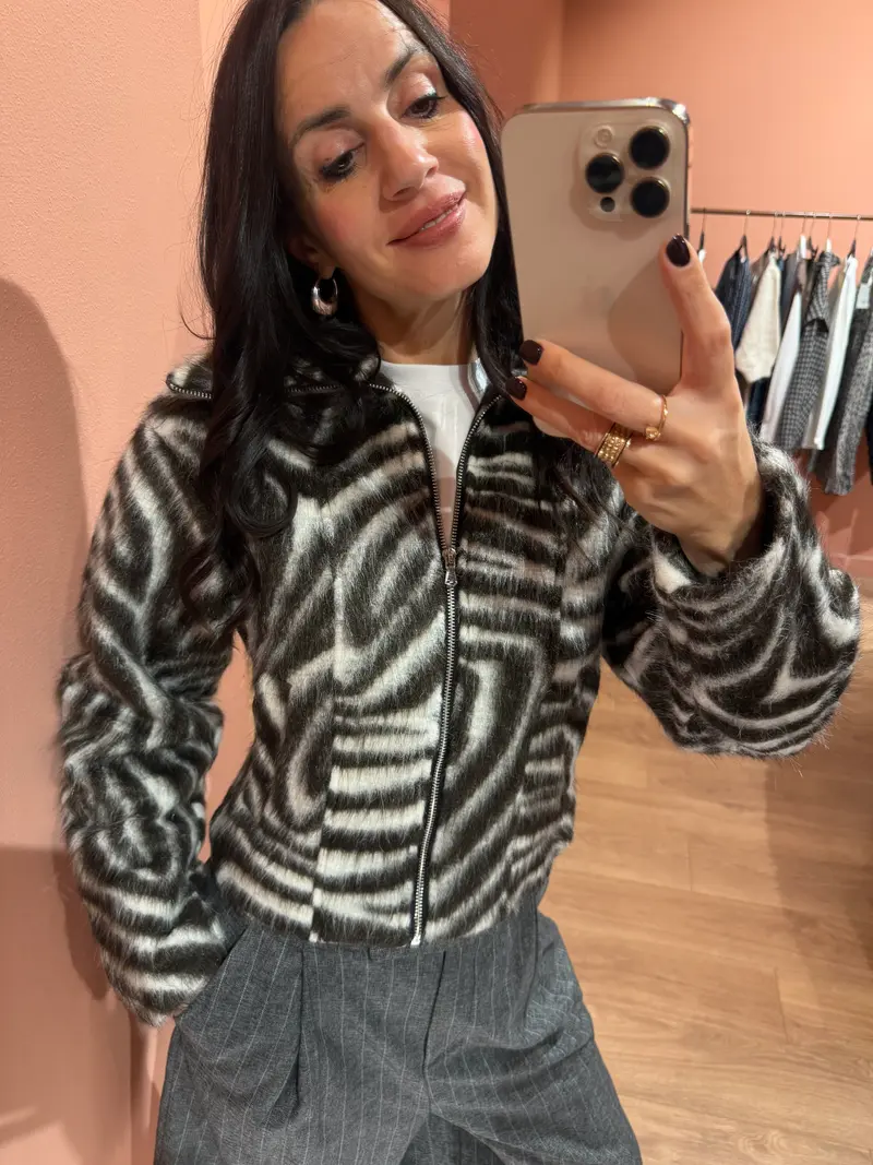Giacca zebra corta