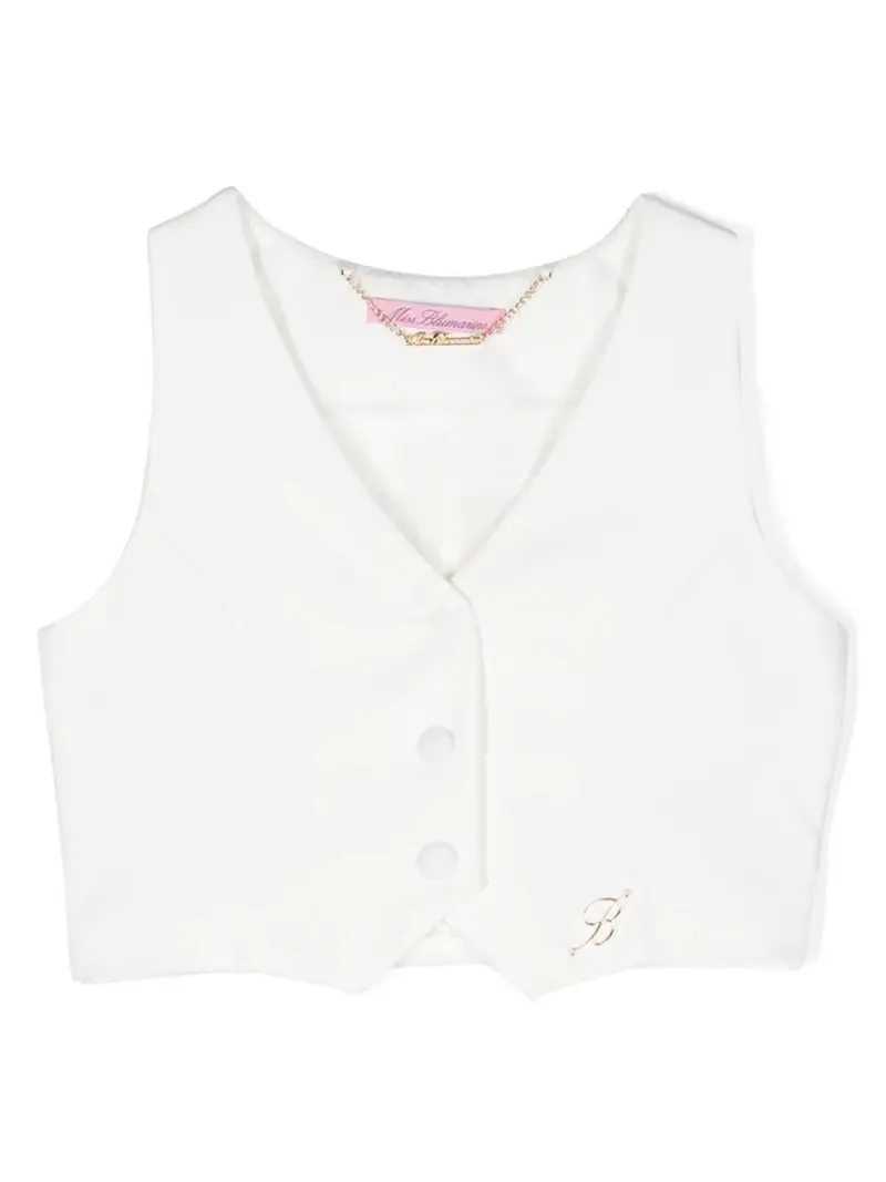 GILET CON SCOLLO A V MISS BLUMARINE