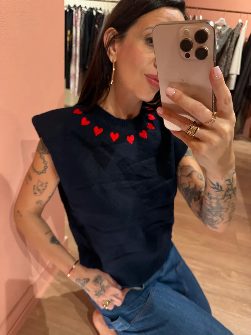 Gilet cuori