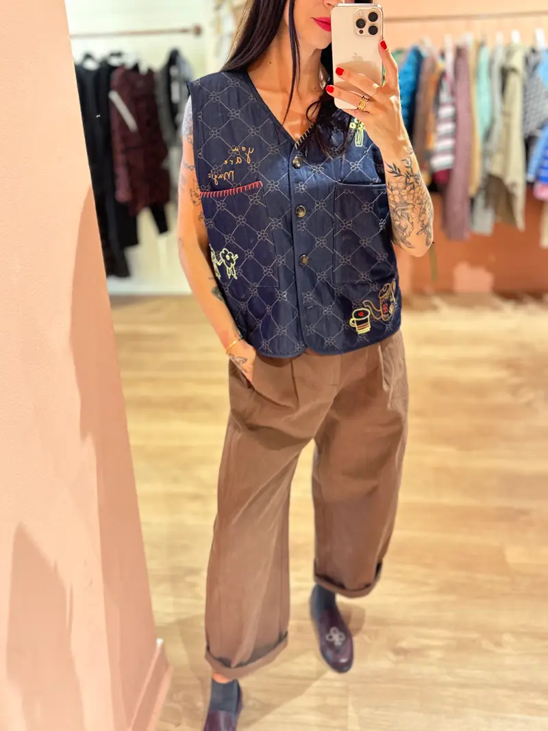 Gilet Poppy denim