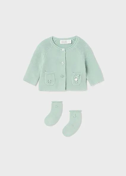 Gilet tricot con calzini