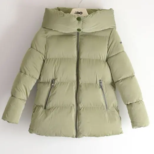 Giubbotto bambina fasce larghe termico green