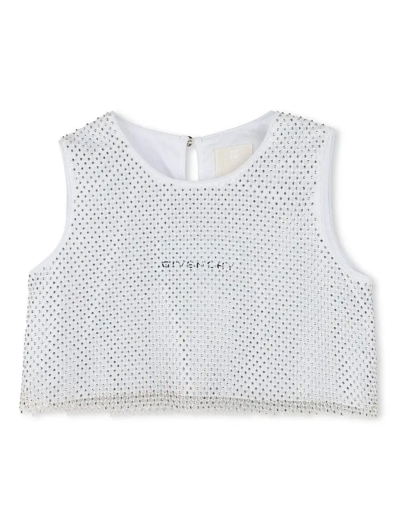 Givenchy Kids top con strass