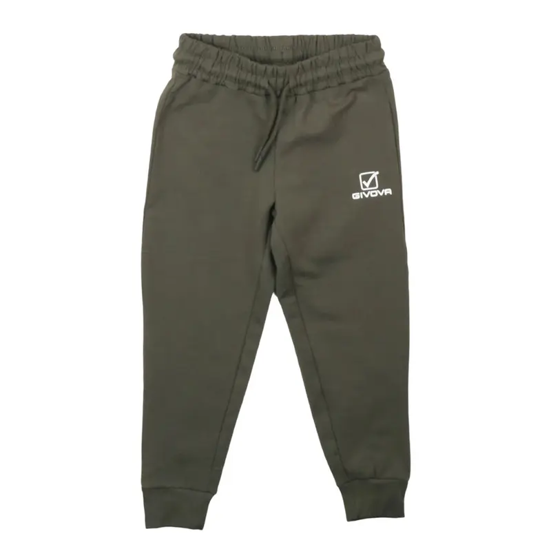 Givova - Pantaloni Tuta Ragazzo e Bambino Verde Militare con Coulisse