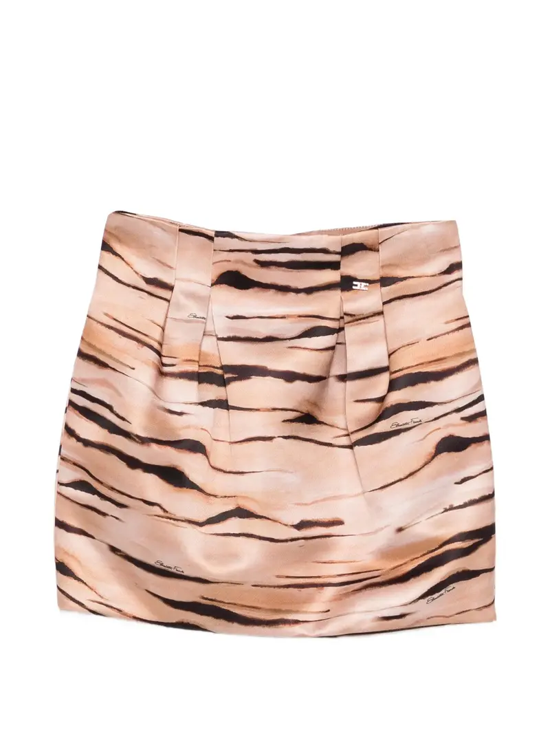 GONNA ANIMALIER PLISSETTATA ELISABETTA FRANCHI