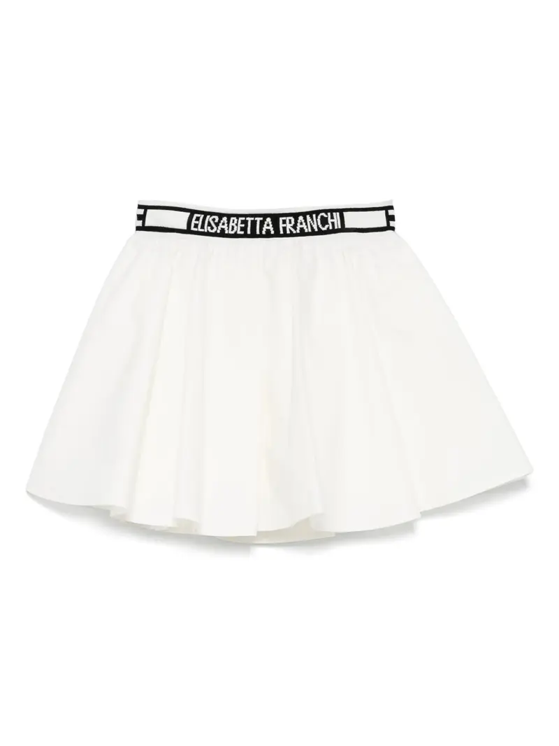 GONNA BIANCA CON BANDA LOGATA NERA ELISABETTA FRANCHI