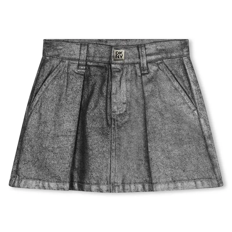 GONNA DI JEANS SILVER DKNY
