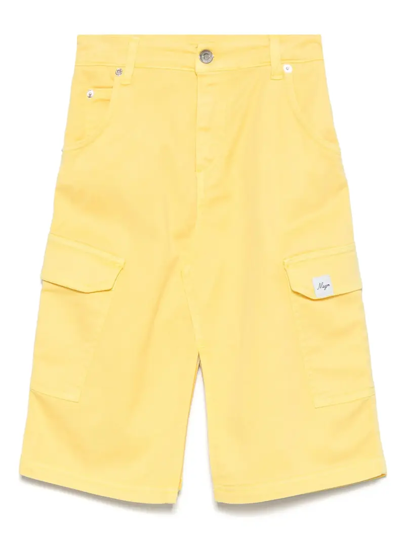 GONNA IN DENIM GIALLO MSGM