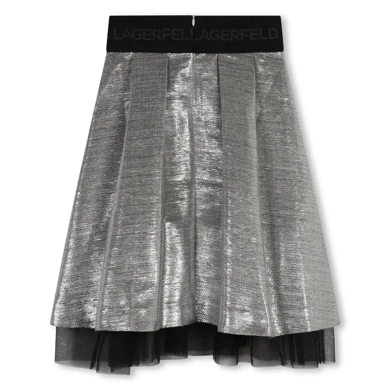 GONNA METALLIZZATA KARL LAGERFELD