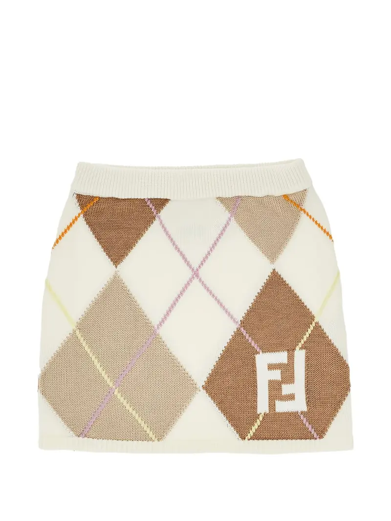 Gonna per bambina Fendi Kids in maglia