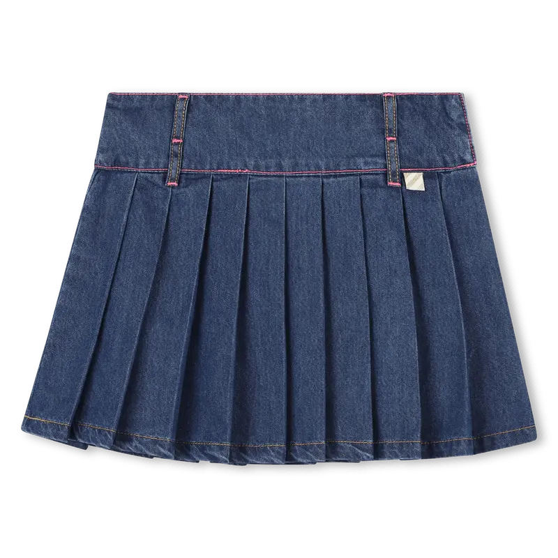 GONNA PLISSETTATA IN DENIM METALIZZATA BILLIEBLUSH