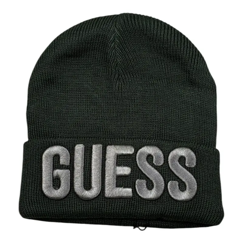 Guess Cappello tinta unita con Logo Verde per Neonata