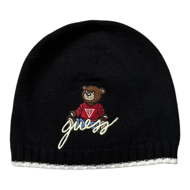 Guess Cappello tinta unita con Stampa Nero per Bambina