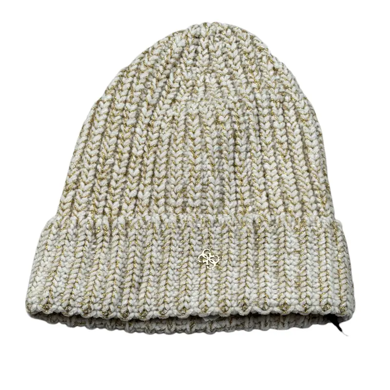 Guess Cappello tinta unita Panna per Bambina