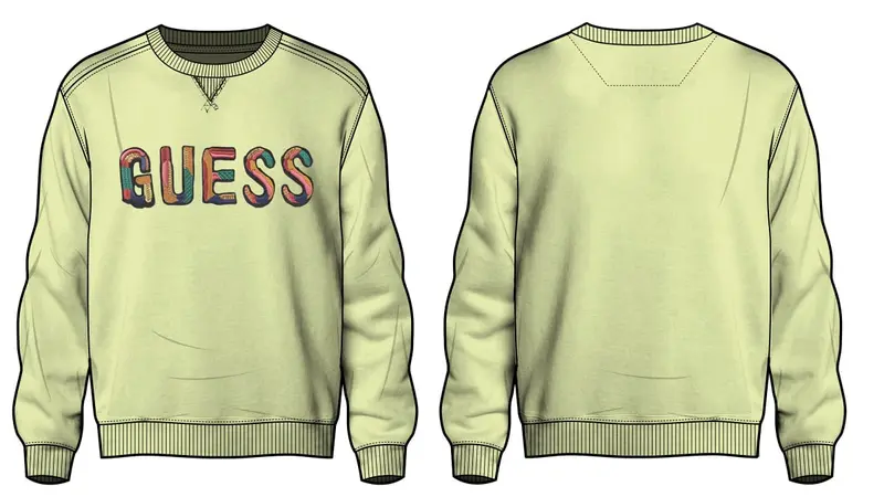 Guess felpa con scritta