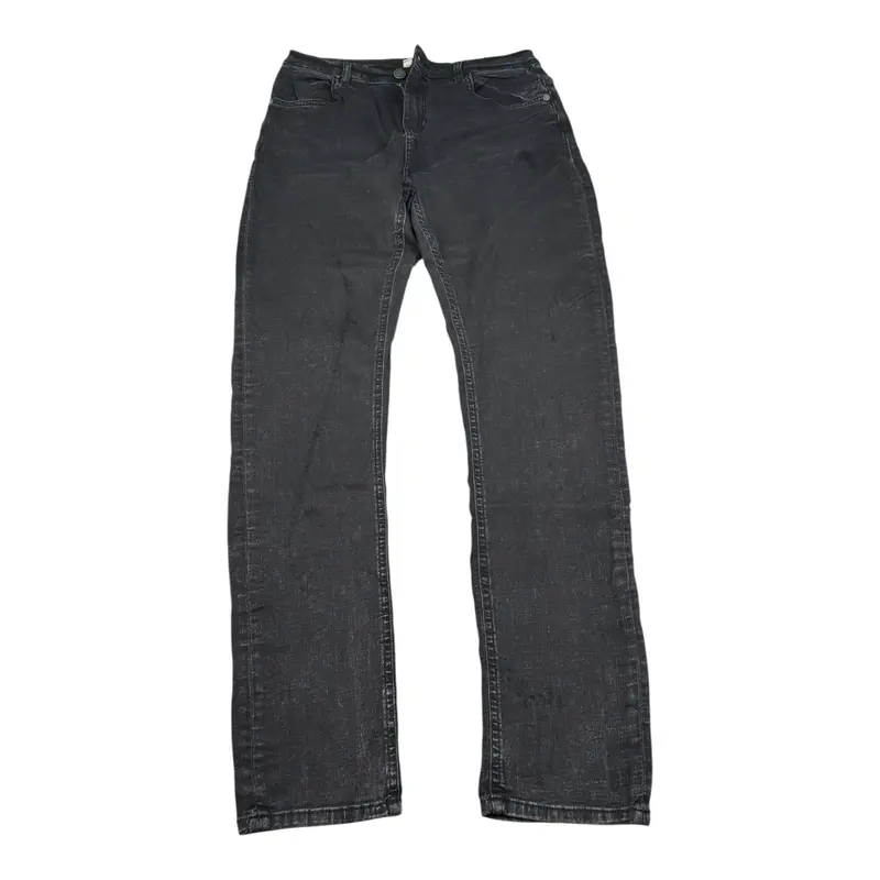 Guess Jeans tinta unita con 5 Tasche Nero per Bambino