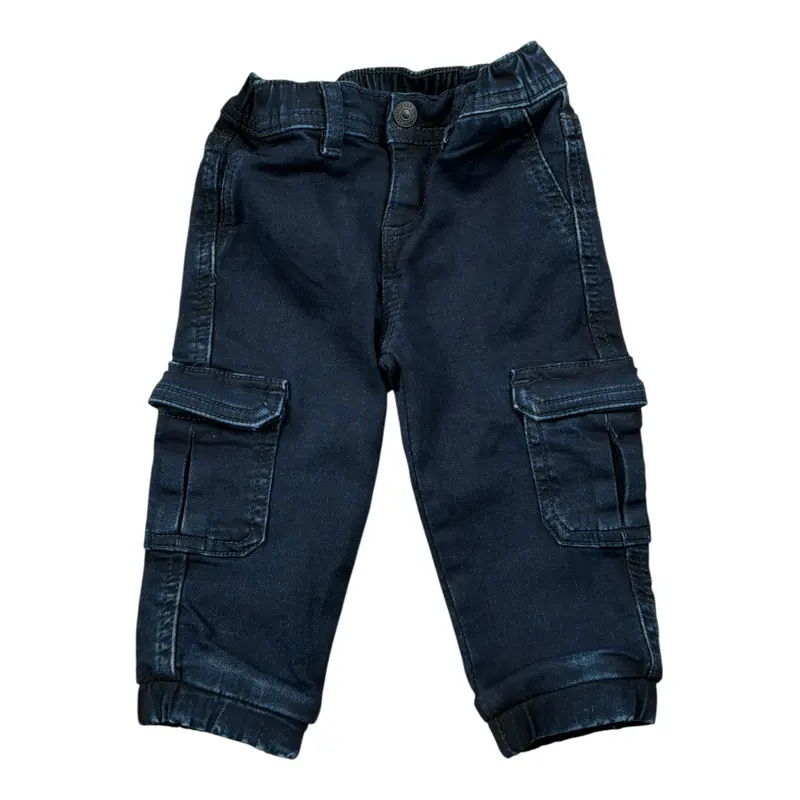 Guess Jeans tinta unita con Elastico In Vita Blu per Neonato