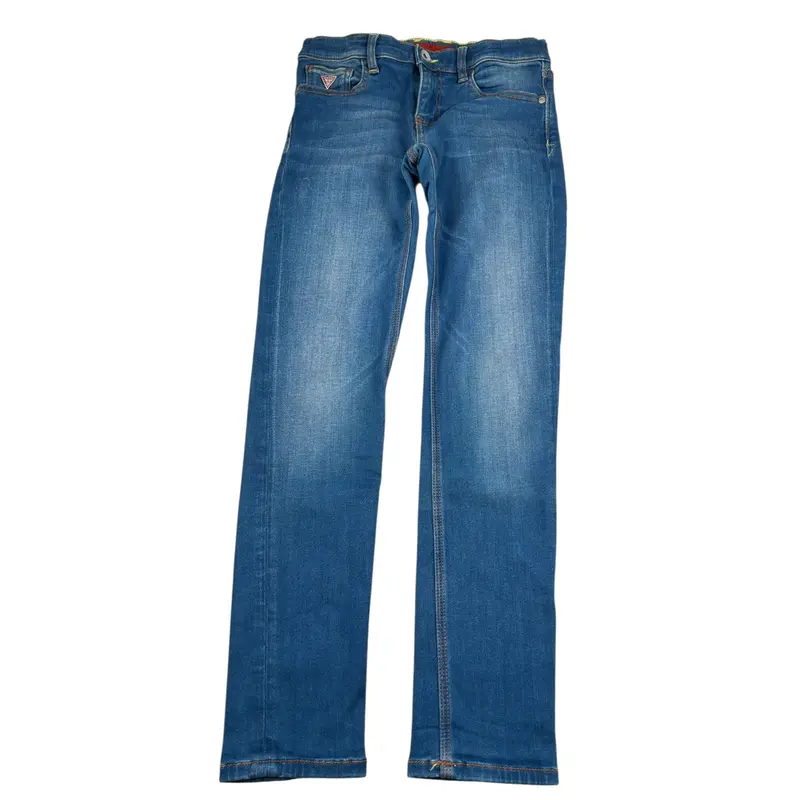 Guess Jeans tinta unita con Girovita Regolabile Blu per Bambino