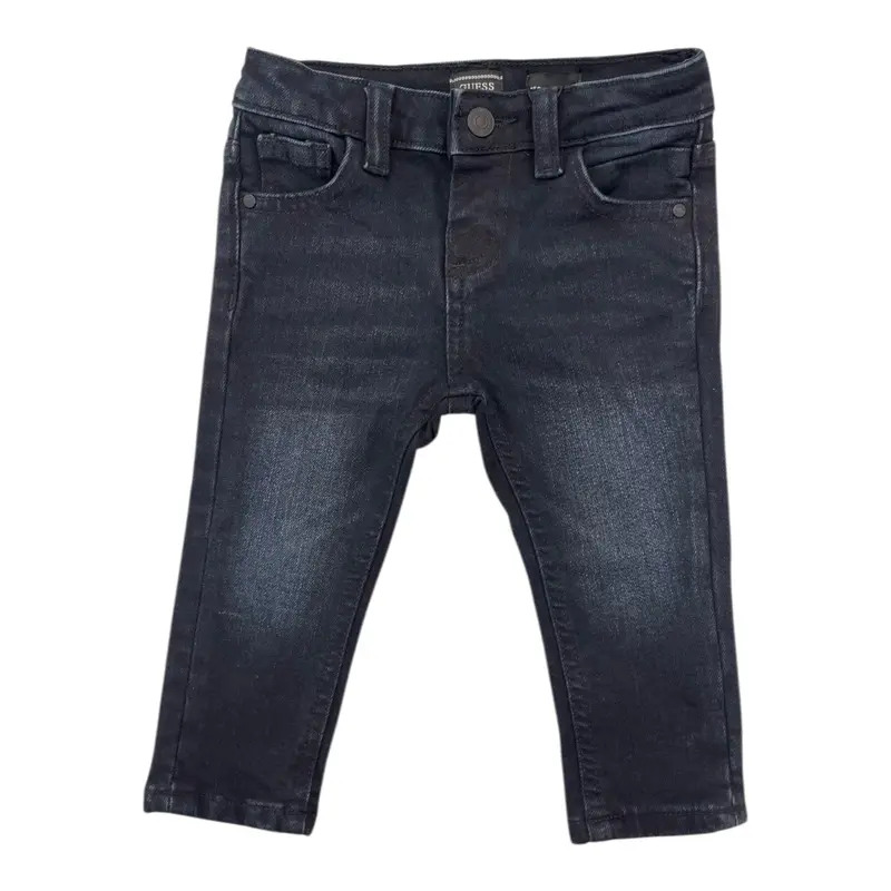 Guess Jeans tinta unita con Girovita Regolabile Blu per Neonato