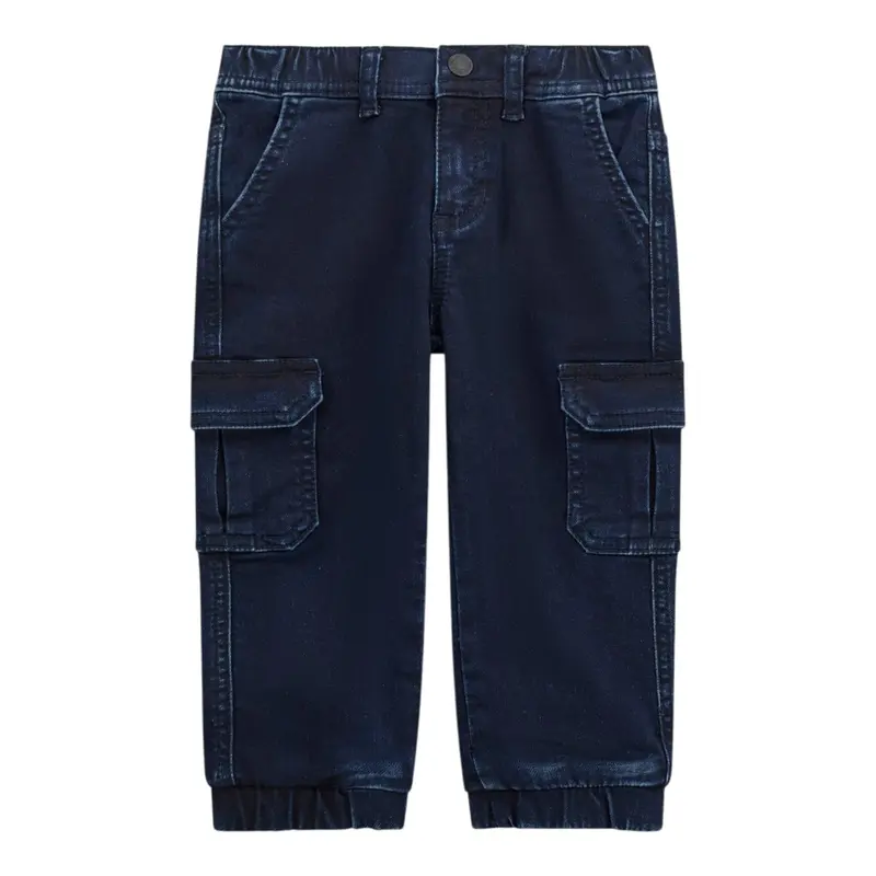 Guess Jeans tinta unita con Tasconi Blu per Bambino