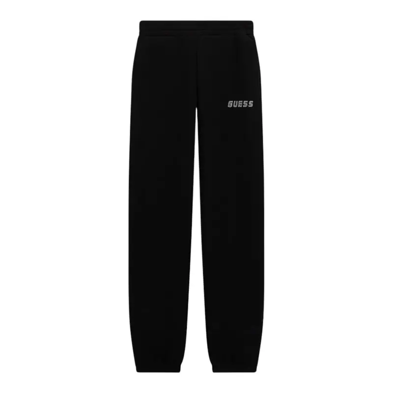 Guess Pantalone Modell Tuta con Logo Nero per Bambina