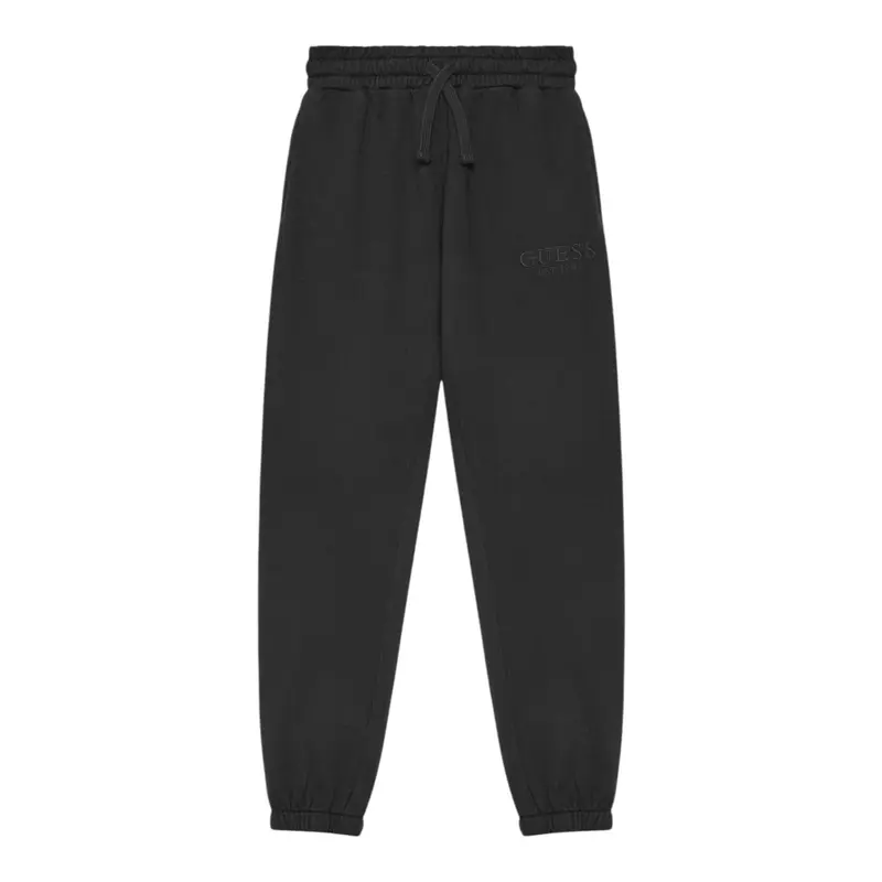 Guess Pantalone Modello Tuta tinta unita Nero per Bambino