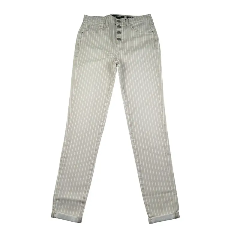 Guess Pantalone tinta unita con Bottoni Beige per Bambino