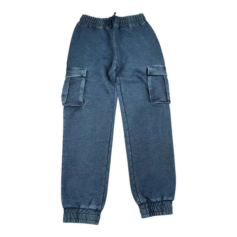 Guess Pantalone tinta unita con Elastico In Vita Blu per Bambino