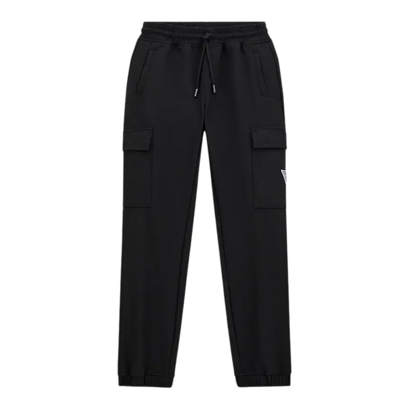 Guess Pantalone tinta unita con Elastico In Vita Nero per Bambino