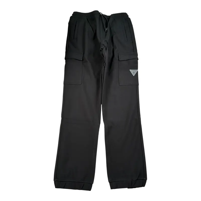 Guess Pantalone tinta unita con Elastico In Vita Nero per Bambino