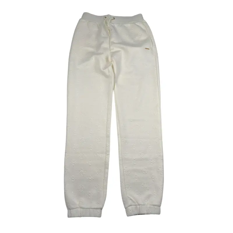 Guess Pantalone tinta unita con Elastico In Vita Panna per Bambina