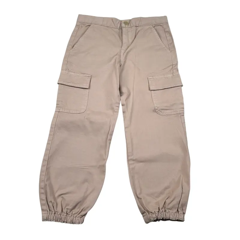 Guess Pantalone tinta unita con Girovita Regolabile Beige per Bambina
