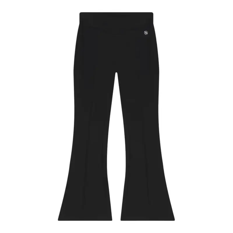 Guess Pantalone tinta unita Modello Zampa Nero per Bambina