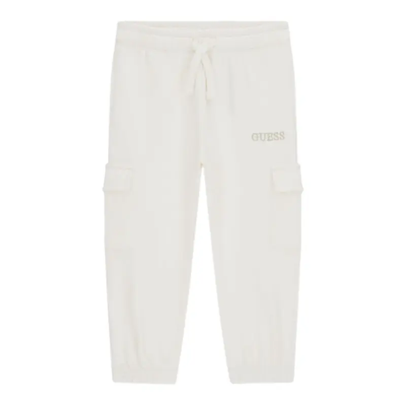 Guess Pantalone Tuta tinta unita Bianco per Bambina