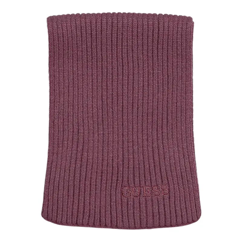Guess Sciarpa tinta unita con Logo Viola per Bambina
