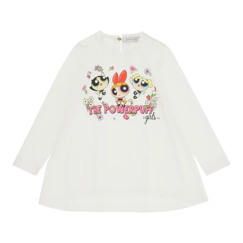 Guess Shirt tinta unita con Stampa Bianco per Bambina